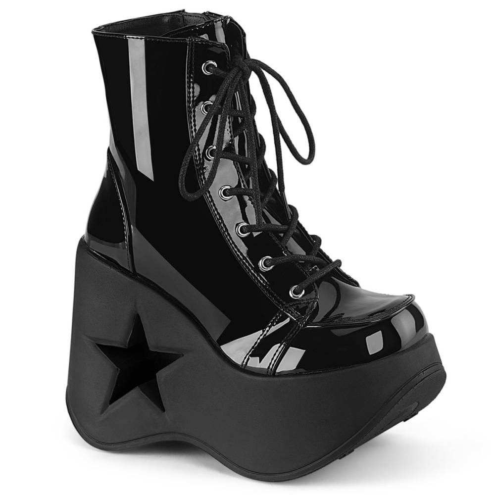 DemoniaCult - DYNAMITE-106 Plattformstiefel - Schwarz